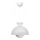 Pendel på kabel SALVA 1xE27/15W/230V hvid