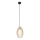 Pendel på kabel SEBO 1xE27/15W/230V sort/røget beige