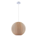 Pendel på kabel SENSAI 1xE27/20W/230V Ø 40 cm beige