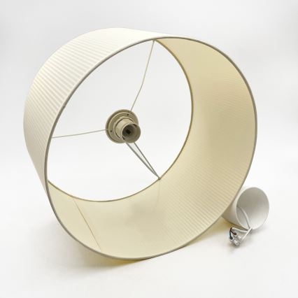 Pendel på kabel SIRJA PLISADO 1xE27/15W/230V Ø 35 cm cremefarvet