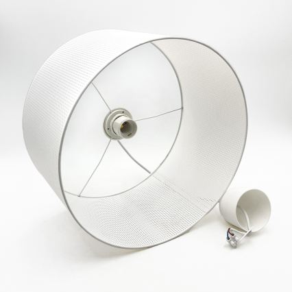 Pendel på kabel SIRJA PLISADO, 1xE27/15W/230V, Ø 35 cm, hvid