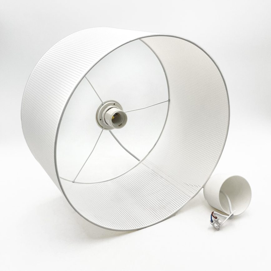 Pendel på kabel SIRJA PLISADO, 1xE27/15W/230V, Ø 35 cm, hvid