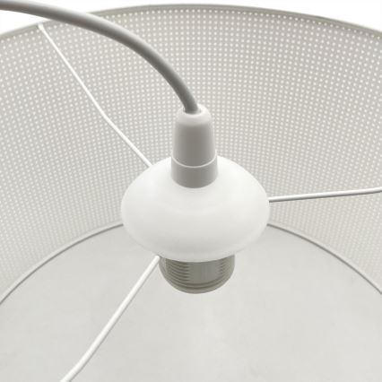 Pendel på kabel SIRJA PLISADO, 1xE27/15W/230V, Ø 35 cm, hvid