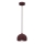 Pendel på kabel SOOL 1xE27/15W/230V Ø 15 cm bordeaux