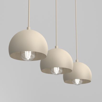 Pendel på kabel SOOL 3xE27/15W/230V, beige
