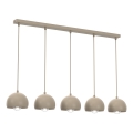 Pendel på kabel SOOL 5xE27/15W/230V beige