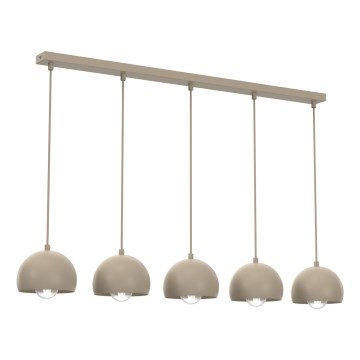 Pendel på kabel SOOL 5xE27/15W/230V beige