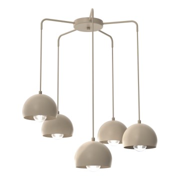 Pendel på kabel SOOL 5xE27/15W/230V beige