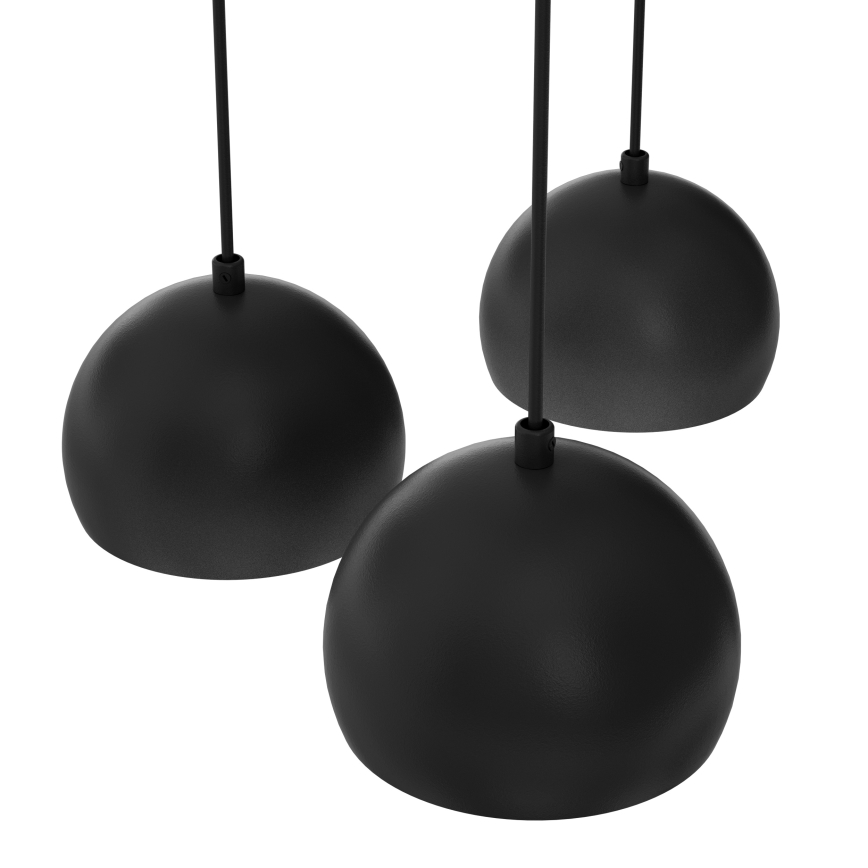 Pendel på kabel SOOL 5xE27/15W/230V, sort