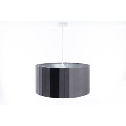 Pendel på kabel STRIPES 1xE27/60W/230V Ø 60 cm grå