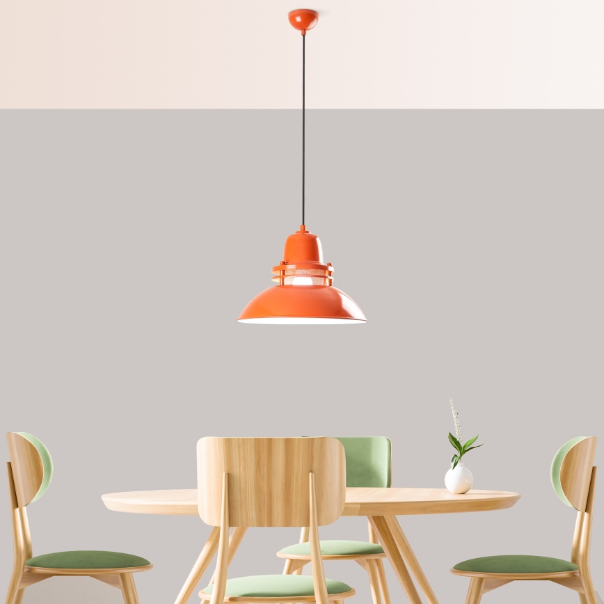 Pendel på kabel TIBET 1xE27/40W/230V orange