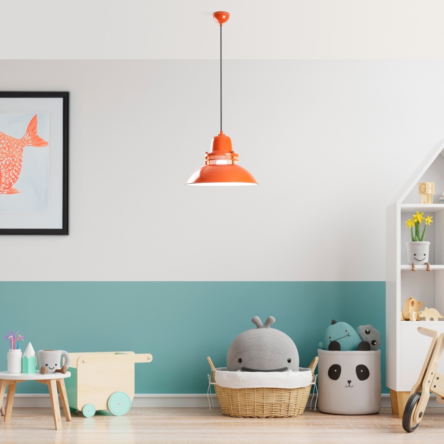 Pendel på kabel TIBET 1xE27/40W/230V orange