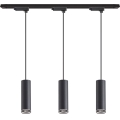 Pendel på kabel til skinnesystemet PIPE 3xGU10/10W/230V, sort