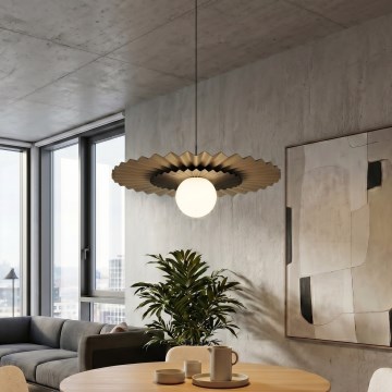 Pendel på kabel UMBRA 1xG9/8W/230V sort/beige