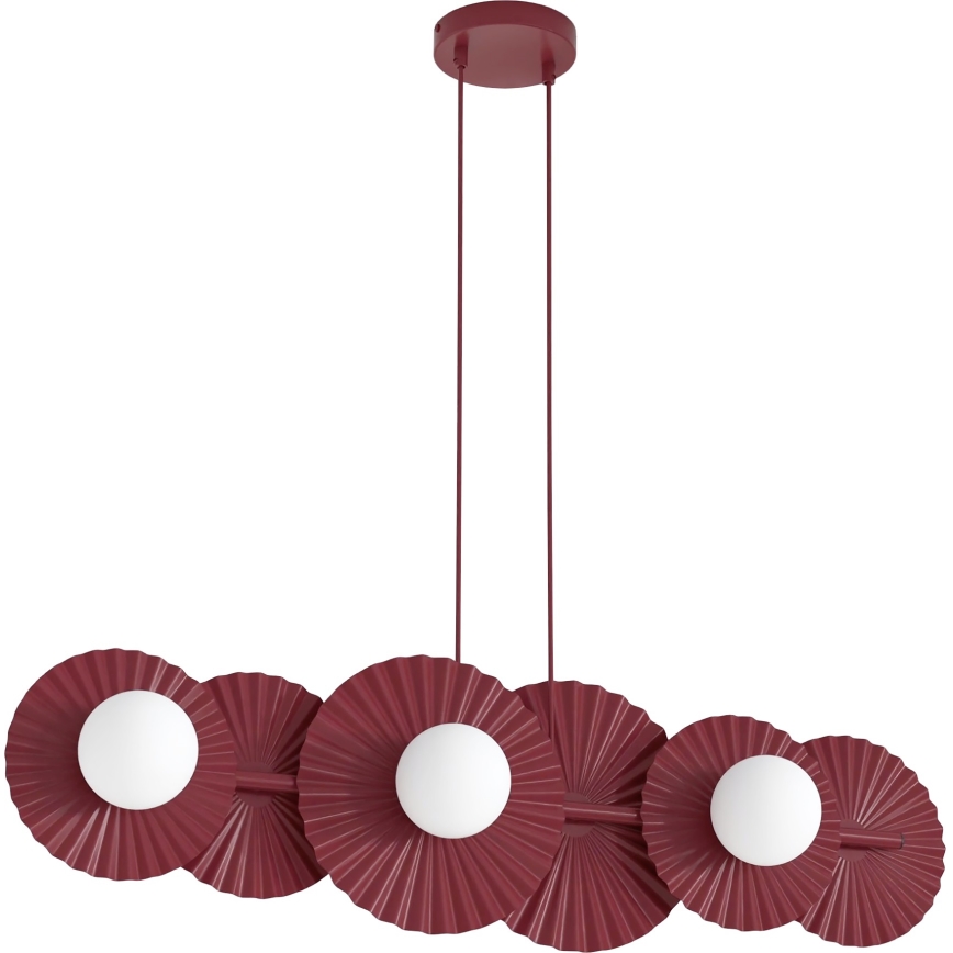 Pendel på kabel UMBRA 6xG9/8W/230V rød