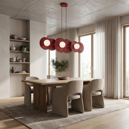 Pendel på kabel UMBRA 6xG9/8W/230V rød