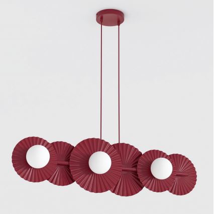 Pendel på kabel UMBRA 6xG9/8W/230V rød