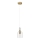 Pendel på kabel VELARE 1xE27/15W/230V guldfarvet/klar