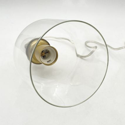 Pendel på kabel VELARE 1xE27/15W/230V guldfarvet/klar