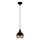 Pendel på kabel YILDO 1xE27/40W/230V sort/kobber