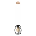 Pendel på ledning 1xE27/60W/230V sort