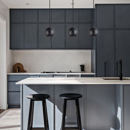 Pendel på ledning 1xGU10/10W/230V Ø 11 cm massiv/ask