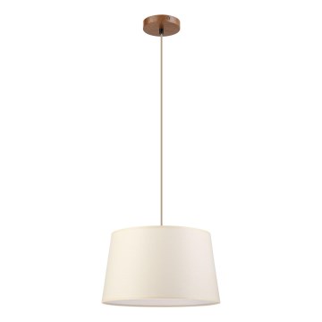 Pendel på ledning AIDA 1xE27/15W/230V Ø 35 cm eg/creme