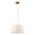 Pendel på ledning AIDA 1xE27/15W/230V Ø 35 cm eg/creme