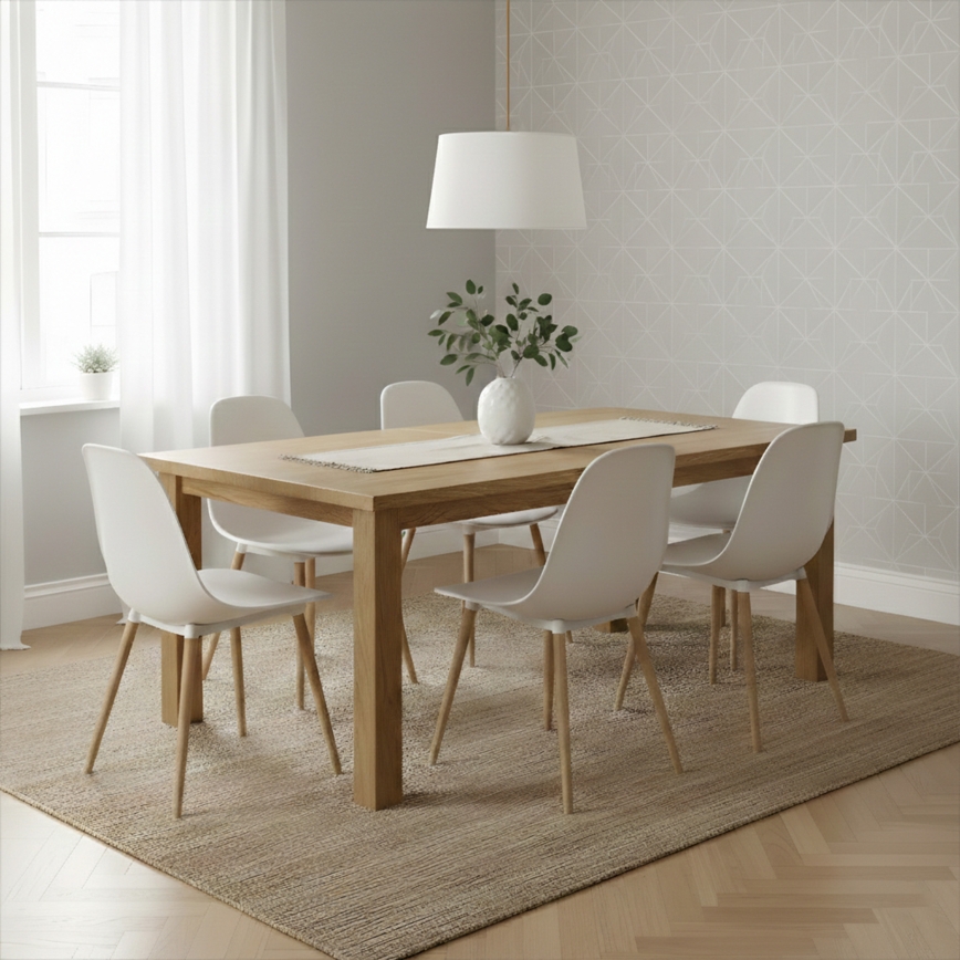 Pendel på ledning AIDA 1xE27/60W/230V Ø 35 cm eg/brun/hvid