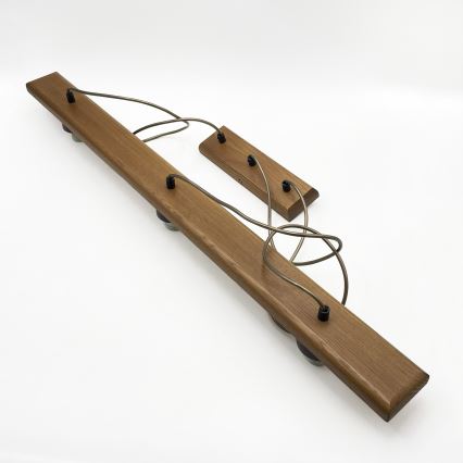 Pendel på ledning AIDA 3xE27/15W/230V Ø 25 cm eg/raffia