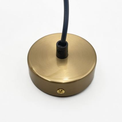 Pendel på ledning AMAYA 1xE27/15W/230V, guld/røget beige