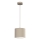 Pendel på ledning ARDEN 1xE27/15W/230V Ø 18 cm beige