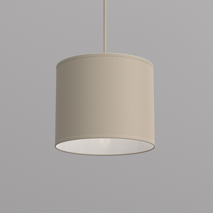 Pendel på ledning ARDEN 1xE27/15W/230V Ø 18 cm beige