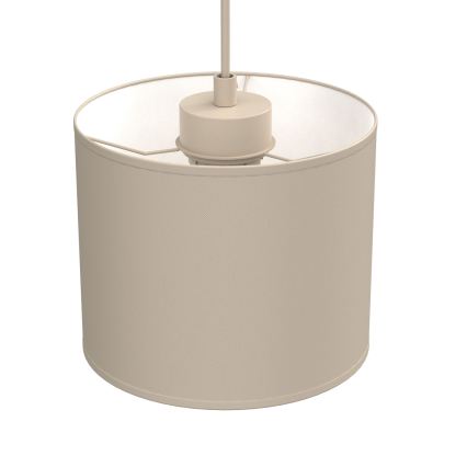 Pendel på ledning ARDEN 1xE27/15W/230V Ø 18 cm beige