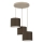 Pendel på ledning ARDEN 3xE27/15W/230V Ø 30 cm beige/brun