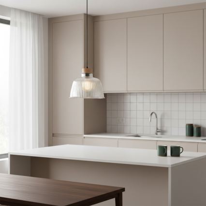 Pendel på ledning ASTA 1xE27/60W/230V Ø 28 cm eg