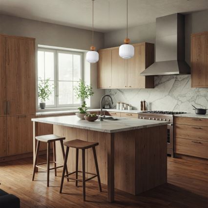Pendel på ledning BALLO 1xE14/10W/230V beige