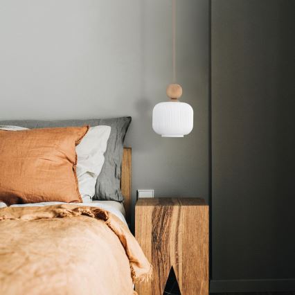 Pendel på ledning BALLO 1xE14/10W/230V beige