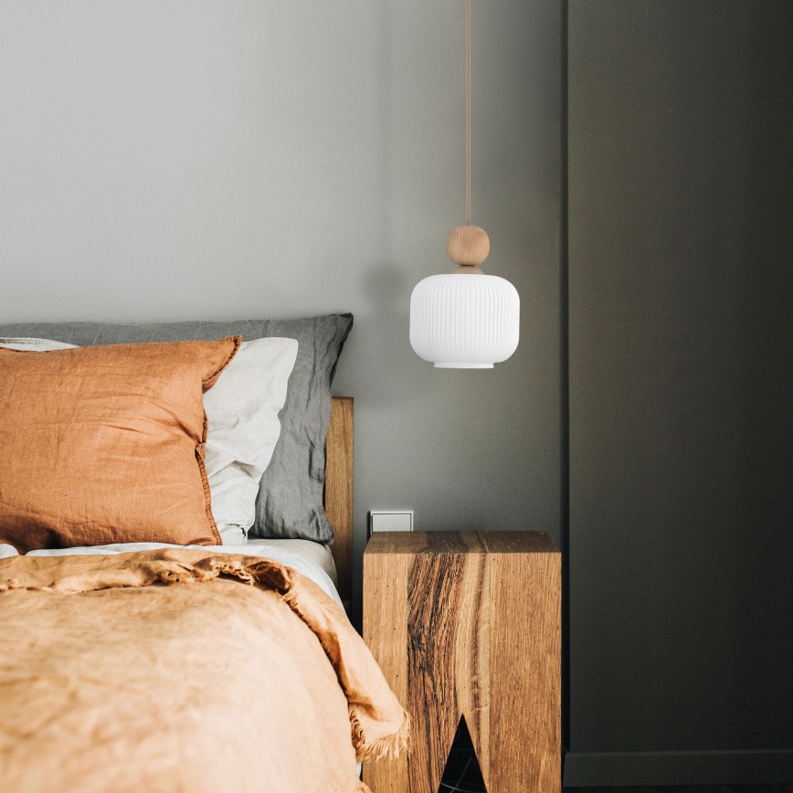 Pendel på ledning BALLO 1xE14/10W/230V beige