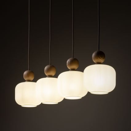 Pendel på ledning BALLO 4xE14/10W/230V beige