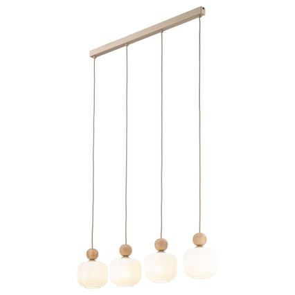 Pendel på ledning BALLO 4xE14/10W/230V beige