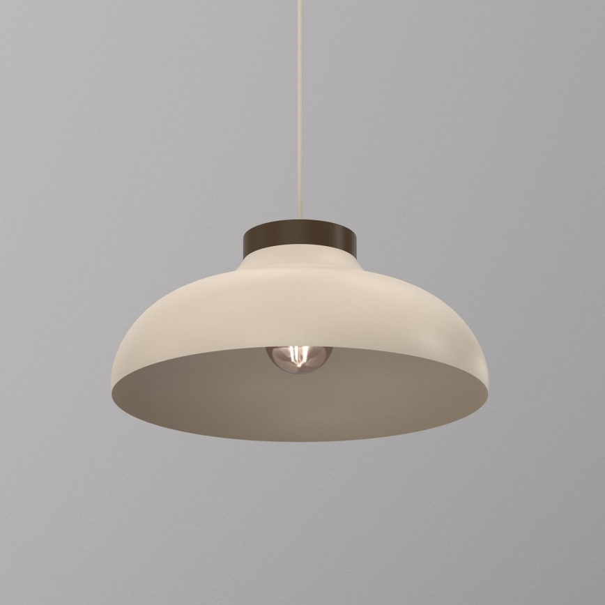 Pendel på ledning BASCA 1xE27/15W/230V beige/brun
