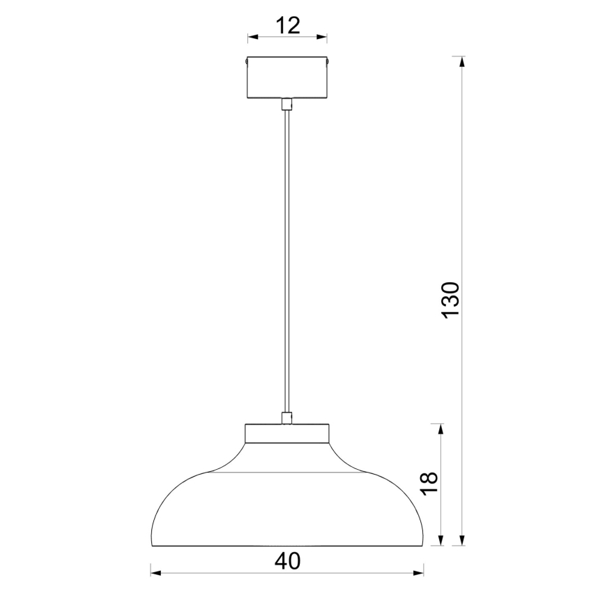 Pendel på ledning BASCA 1xE27/15W/230V beige/brun