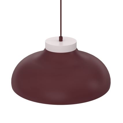 Pendel på ledning BASCA 1xE27/15W/230V bordeaux/creme