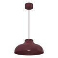 Pendel på ledning BASCA 1xE27/15W/230V bordeaux