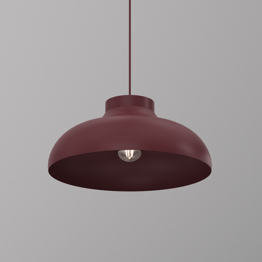 Pendel på ledning BASCA 1xE27/15W/230V bordeaux