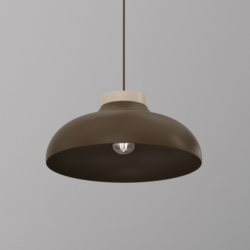 Pendel på ledning BASCA 1xE27/15W/230V brun/beige