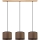 Pendel på ledning BENITA 3xE27/40W/230V brun/eg