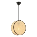 Pendel på ledning BIG DRUM 1xE27/60W/230V beige/sort
