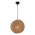 Pendel på ledning BIG DRUM 1xE27/60W/230V brun